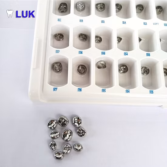 Good Quality Dental Supplies Temporary Kids Molar Crown Stainless Steel Crown/Kids Crown