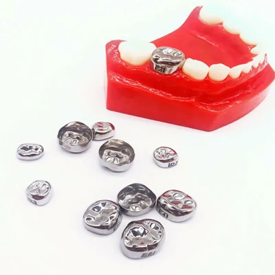 5 pezzi dentale per bambini denti molari primari corona in acciaio inossidabile bambino pediatrico 48 dimensioni