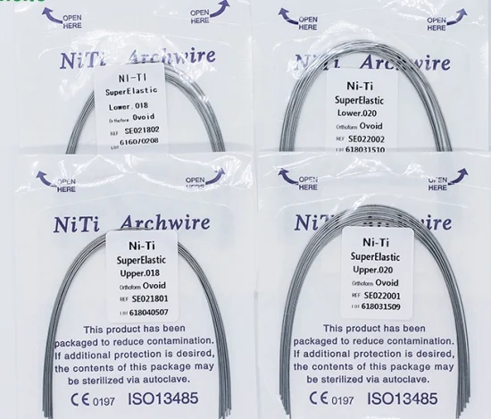 Strumenti ortodontici dentali in cilindro Australian Archires Niti Dental Arch Wire