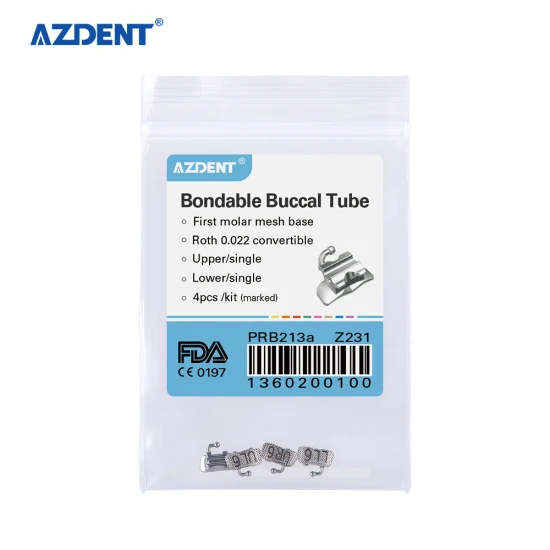 Tubo buccale ortodontico dentale di vendita caldo Azdent 1st Roth Bondable U1/L1